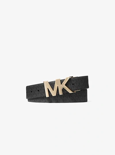 Michael Kors 4-in-1 Logo Box Belt Set In Black