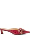 Michael Kors 40mm Darrington Mules In Red