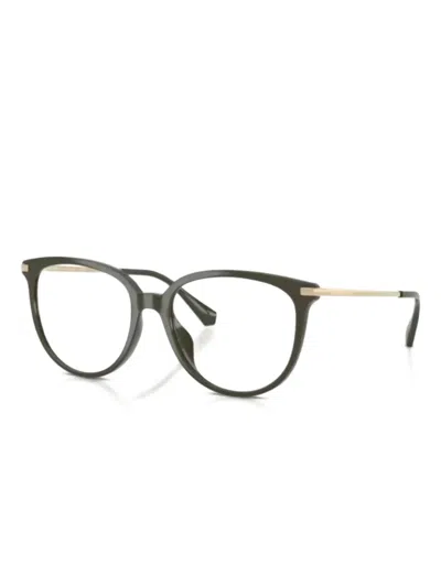 Michael Kors 4106u Vista Round-frame Glasses In Green