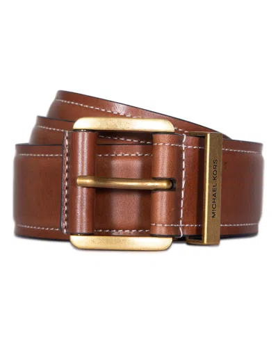 Michael Kors 42mm Leather Belt In Luggage