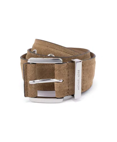 Michael Kors 42mm Suede Belt In Husk