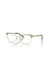 Michael Kors 49mm Cat Eye Optical Glasses In Gold