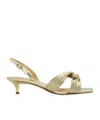 Michael Kors Alessia Kitten Sandal In Nude