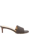 Michael Kors 50mm Elyse Sandals In Brown