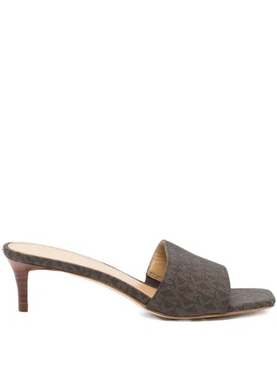 Michael Kors 50mm Elyse Sandals In Brown