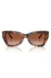 Michael Kors 52mm Butterfly Sunglasses In Brown Grad