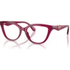 Michael Kors 52mm Cat Eye Optical Glasses In Red