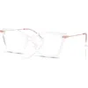 Michael Kors 52mm Rectangle Optical Glasses In Neutral