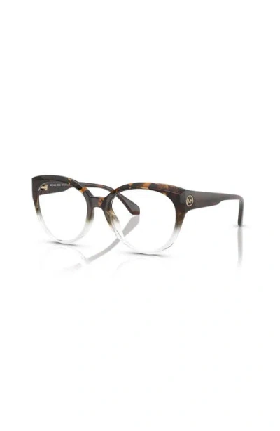 Michael Kors 52mm Round Optical Glasses In Multi