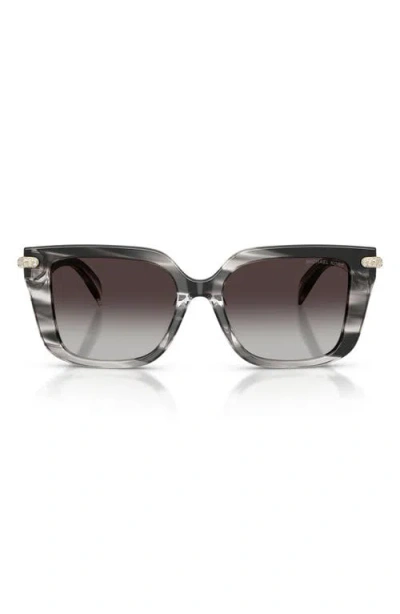 Michael Kors Womens Black Mk2275b Santo Domingo Square-frame Acetate Sunglasses In Gray