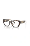 Michael Kors 52mm Square Optical Glasses In Brown