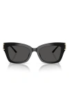 Michael Kors 52mm Square Sunglasses In Black