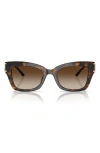 Michael Kors 52mm Square Sunglasses In Dk Tort