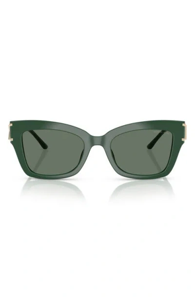 Michael Kors 52mm Square Sunglasses In Green