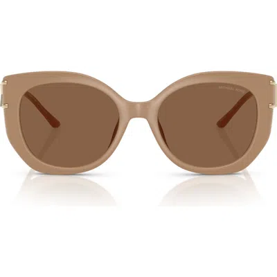 Michael Kors 53mm Cat Eye Sunglasses In Brown