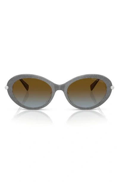 Michael Kors Rockaway Oval-frame Sunglasses In Neutral