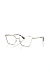 Michael Kors 53mm Rectangle Optical Glasses In Multi