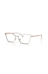 Michael Kors 53mm Rectangle Optical Glasses In Gold