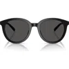 Michael Kors 53mm Round Sunglasses In Black