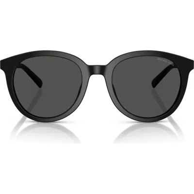 Michael Kors 53mm Round Sunglasses In Black