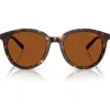 Michael Kors 53mm Round Sunglasses In Dk Tort