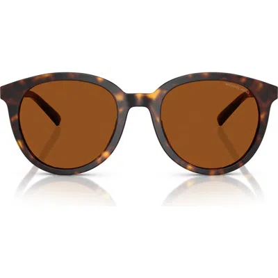 Michael Kors 53mm Round Sunglasses In Dk Tort