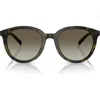 Michael Kors 53mm Round Sunglasses In Black