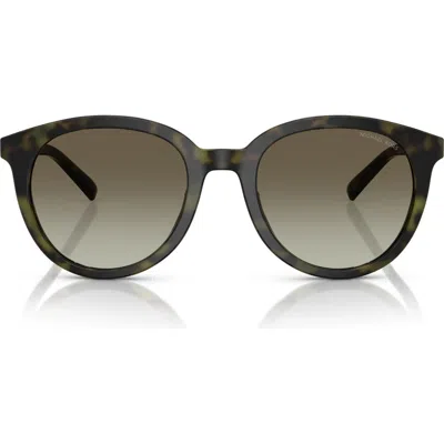 Michael Kors 53mm Round Sunglasses In Black