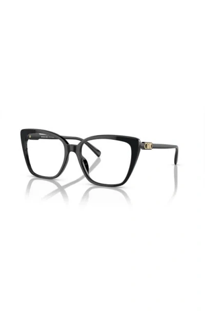 Michael Kors 53mm Square Optical Glasses In Black