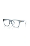 Michael Kors 53mm Square Optical Glasses In Gray