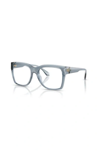 Michael Kors 53mm Square Optical Glasses In Gray