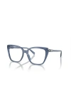 Michael Kors 53mm Square Optical Glasses In Blue