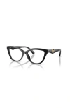 Michael Kors 54mm Cat Eye Optical Glasses In Black