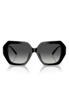 Michael Kors 54mm Gradient Square Sunglasses In Black