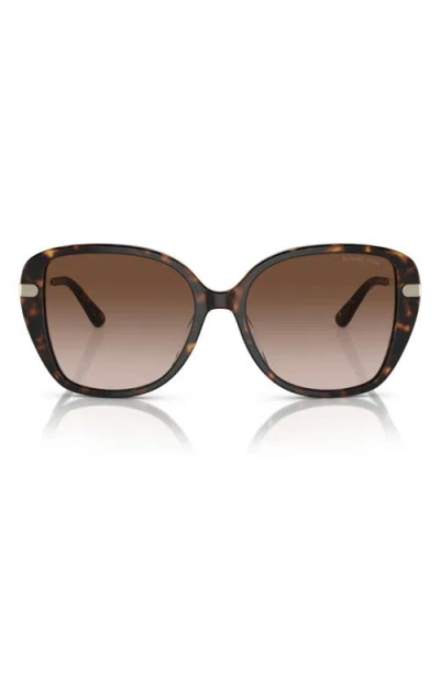 Michael Kors 54mm Gradient Square Sunglasses In Dk Tort
