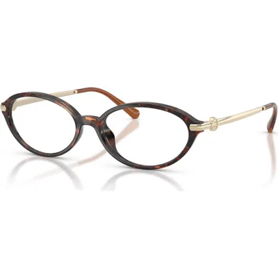 Michael Kors 54mm Oval Optical Glasses In Multi