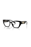 Michael Kors 54mm Rectangle Optical Glasses In Blue
