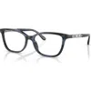 Michael Kors 54mm Rectangle Optical Glasses In Blue