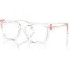 Michael Kors 54mm Rectangle Optical Glasses In White