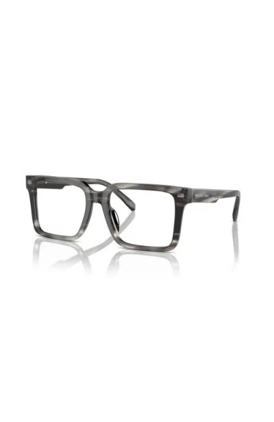 Michael Kors 54mm Square Optical Glasses In Gray