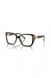 Michael Kors 54mm Square Optical Glasses In Black