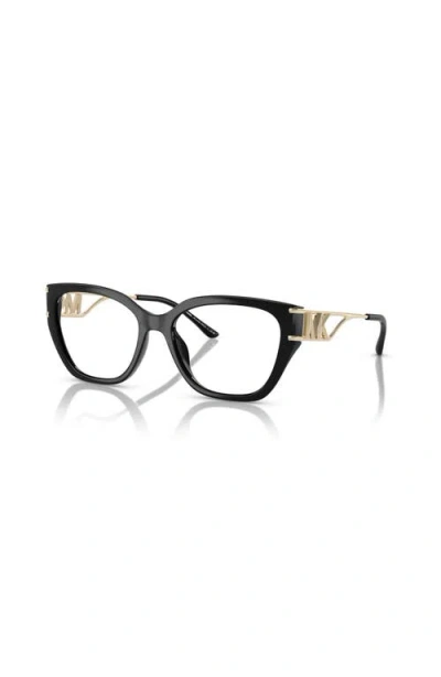 Michael Kors 54mm Square Optical Glasses In Black