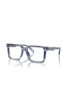 Michael Kors 54mm Square Optical Glasses In Blue