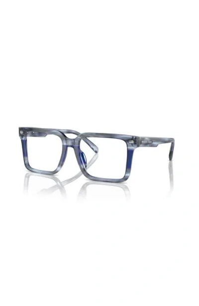 Michael Kors 54mm Square Optical Glasses In Blue