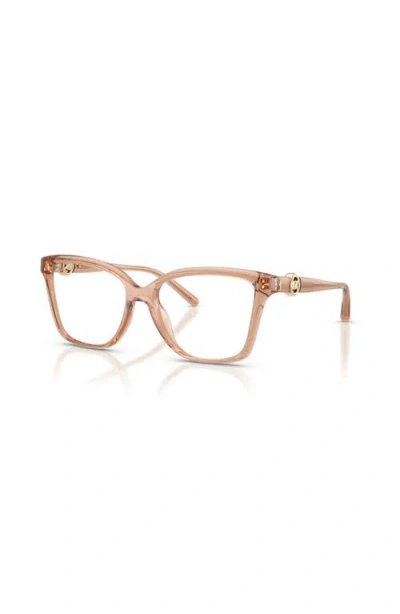 Michael Kors 54mm Square Optical Glasses In Blue