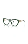 Michael Kors 54mm Square Optical Glasses In Green