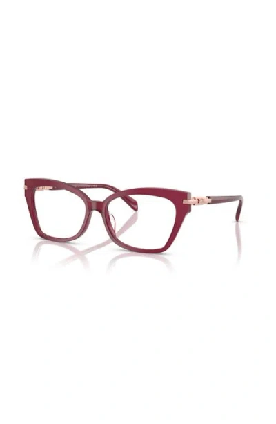 Michael Kors 54mm Square Optical Glasses In Neutral