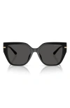 Michael Kors 54mm Square Sunglasses In Black