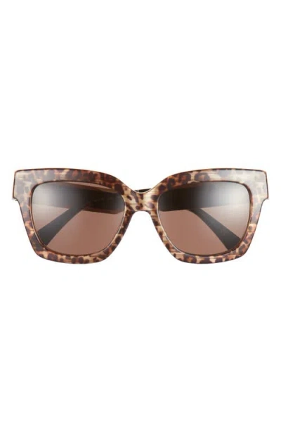 Michael Kors 54mm Square Sunglasses In Brown Havana