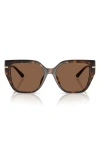 Michael Kors 54mm Square Sunglasses In Dk Tort